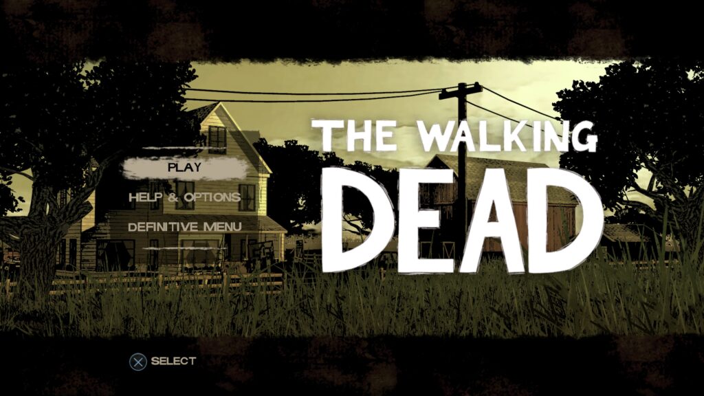 The Walking Dead Gaming Menu